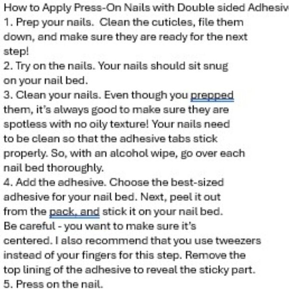 Gold designed Press-On or Glue-On Nails Size M - Picture 5 of 6